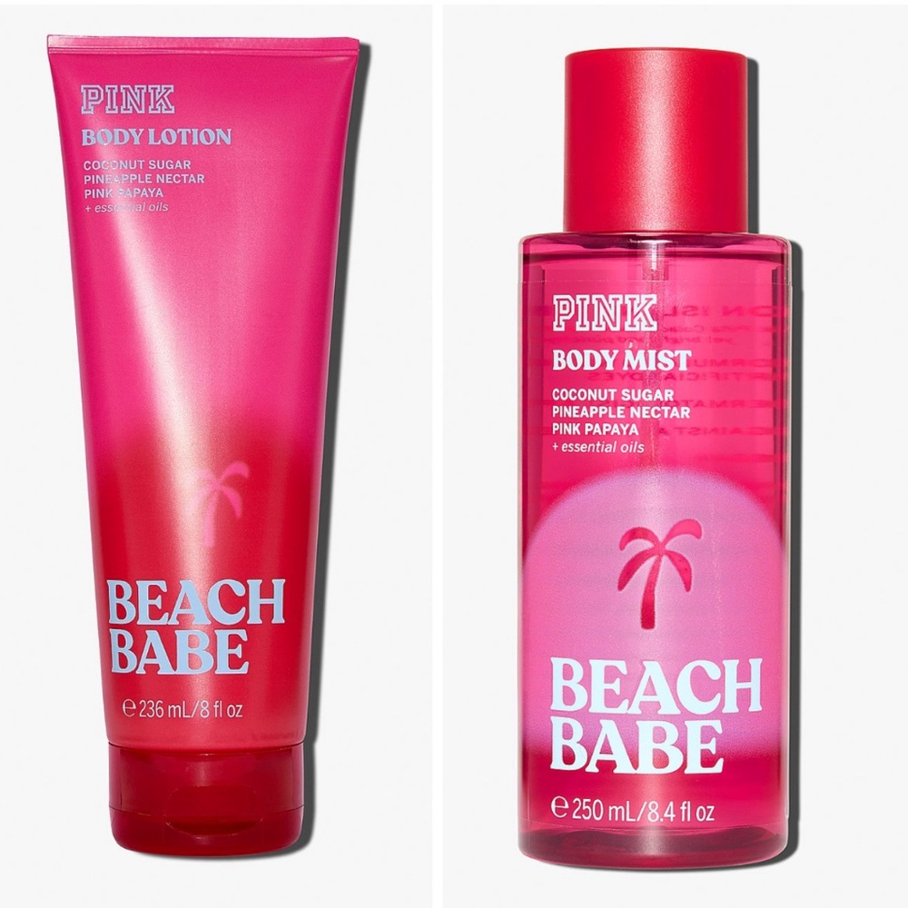 VS PINK BEACH BABE BODY LOTION/MIST NWT - Picture 5 of 9